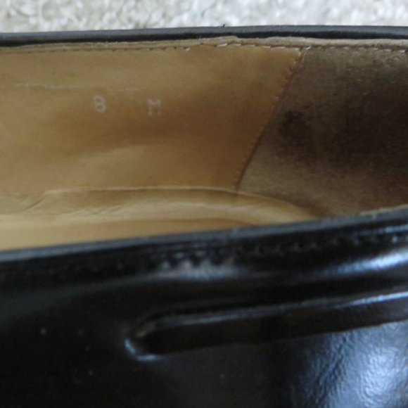 EUC Nordstrom Men\'s Black Leather Tassel Loafers w/ Dust Bags - 8M - Italy main image 8